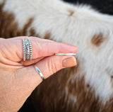 RTS - White Opal Band Ring - Eternity