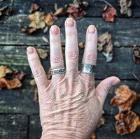 RTS - White Opal Band Ring - Eternity