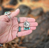 RTS - Turquoise Buffalo Nickel Necklace