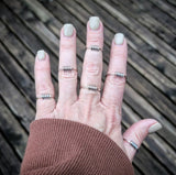 RTS - Sterling Silver Ring - Barb Wire