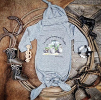 Western Baby Gown - Farming with Grandpa