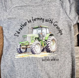 Western Baby Gown - Farming with Grandpa