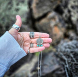RTS - Turquoise Indian Nickel Necklace