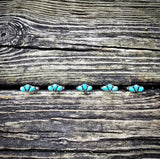 RTS - 3 Stone Turquoise Mini Arch Ring