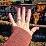 RTS - Sterling Silver Dotted Cross Ring