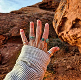 RTS - Turquoise Eternity Band Ring - Medium Band