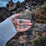 RTS - Turquoise Indian Nickel Necklace