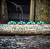 RTS - 3 Stone Turquoise Mini Arch Ring