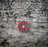 RTS - Concho Style Pendant - Red Corral