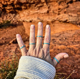 RTS - Turquoise Eternity Band Ring - Medium Band