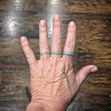 RTS - Turquoise Eternity Band Ring - Thick Band