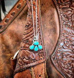 RTS - Sterling Silver Necklace - Turquoise Petals
