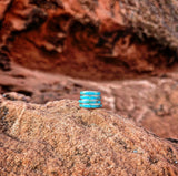 RTS - Turquoise Eternity Band Ring - Thick Band