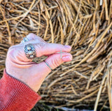 RTS - Sterling Silver Dotted Cross Ring