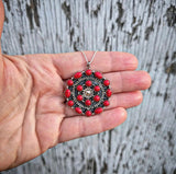 RTS - Concho Style Pendant - Red Corral
