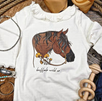 Western Baby Long Sleeve Bodysuit - Mercies Bay Horse