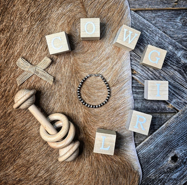 Little Bitty's Sterling Silver Pearl Bracelet