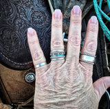 RTS - Turquoise Eternity Band Ring - Thin Band