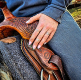 RTS - Spring Fling - Floral Heart Ring