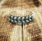 RTS - Weekender Turquoise Adjustable Fashion Bracelet - Double Row