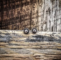 RTS - Sterling Silver Earrings - Circle Studs - Small