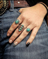 RTS - Oval Turquoise Ring - The Edge