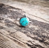 RTS - Round Turquoise Ring - The Dots