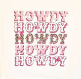 Sweatshirt - Cheetah Howdy Crew - White