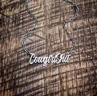 RTS - Word Necklace - Cowgirl Shit