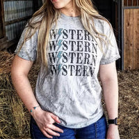 Graphic T-Shirt - Western Lightening Bolt Stack