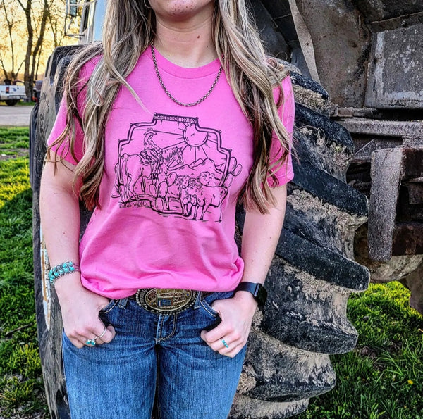Graphic T-Shirt - Cowgirls and Cattle
