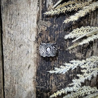 RTS - Weekender Silvertone Fashion Ring - Concho Style
