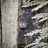 RTS - Weekender Silvertone Fashion Ring - Concho Style