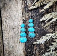RTS - Weekender Pendant Earrings - 4 Stone Drop