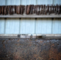 RTS - Silver Bangle - 3 Line Design