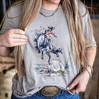 Graphic T-Shirt - Hold On Cowgirl