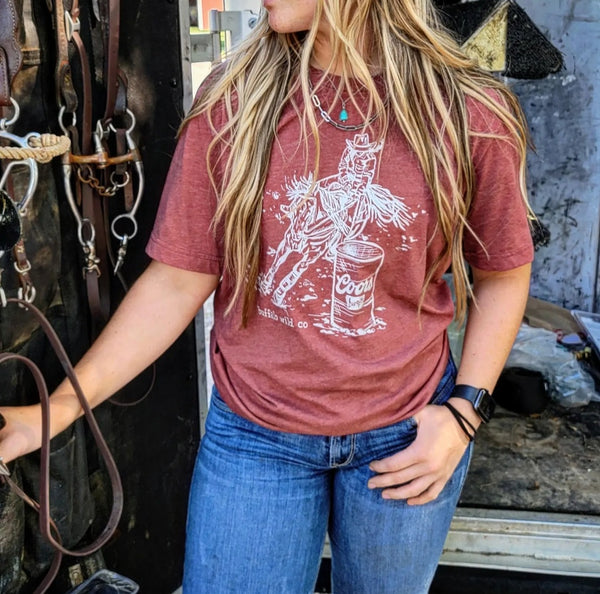 Graphic T-Shirt - Barrel Racer w/ Coors Barrel