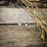 RTS - Genuine Cowhide Earrings - Round